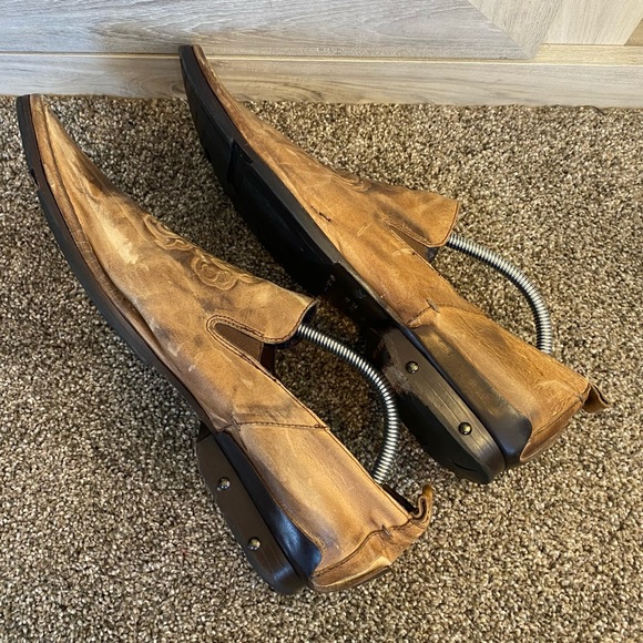 Mark Nason Rock Never Dies Brown Distressed Leather Loafers Shoes Size 10.5 - Picture 8 of 12